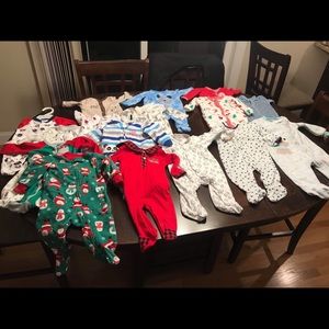 16 baby boy pajamas 0-3 and 3-6 month